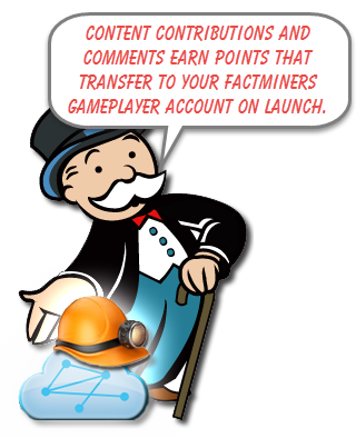 STAP content contributions and comments earn FactMiners gameplay points.
