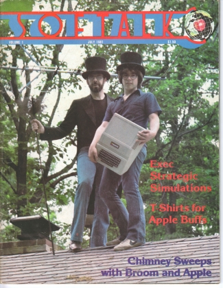 V1.11 Softalk Magazine cover, July 1981