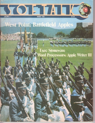 V2.07 Softalk Magazine cover, March 1982