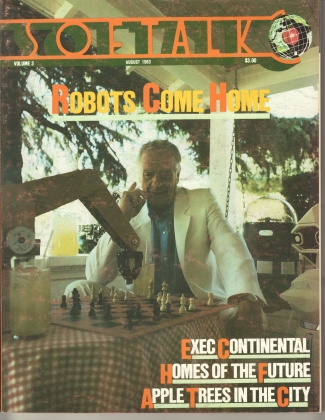 V3.12 Softalk Magazine cover, August 1983