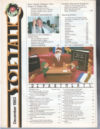 V4.04 Softalk Magazine contents 1, December 1983