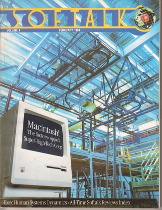 V4.06 Softalk Magazine cover, February 1984