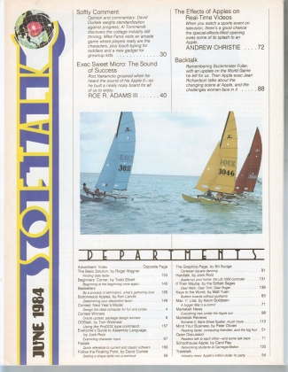 V4.10 Softalk Magazine contents 1, June 1984