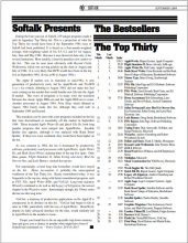 A page mockup of Peter Caylor's Forecast for the Top 30 list of an imagined "49th issues" of Softalk
