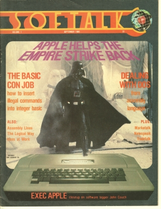 V1.01 Softalk Magazine cover, September 1980