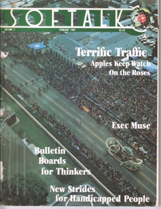 V2.06 Softalk Magazine cover, February 1982