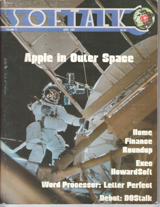 V2.08 Softalk Magazine cover, April 1982