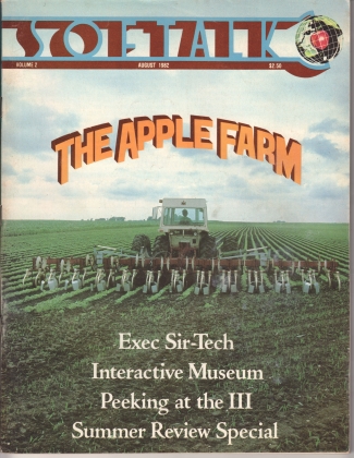 V2.12 Softalk Magazine cover, August 1982