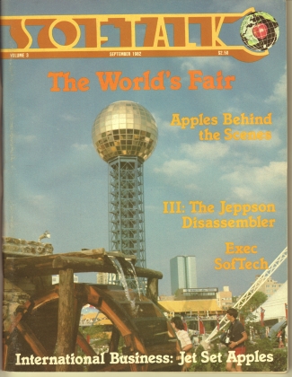 V3.01 Softalk Magazine cover, September 1982