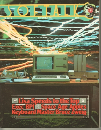 V4.01 Softalk Magazine cover, September 1983